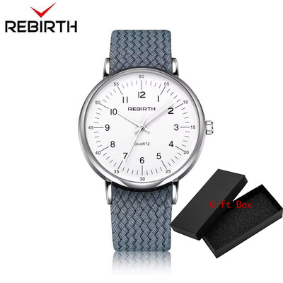 Fashion Rebirth Мъжки часовници Ежедневни мъжки топ маркови луксозни часовници с кварцова найлонова каишка Спортни мъжки часовници Мъжки ръчни часовници Нови
