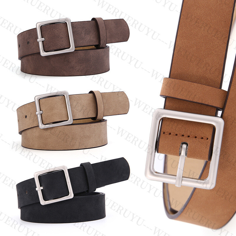 Harajuku PU ādas jostas sievietēm kovboju bikses aksesuāri korejiešu modes sievietēm eleganti vintage Y2k jostas sprādzes studentam