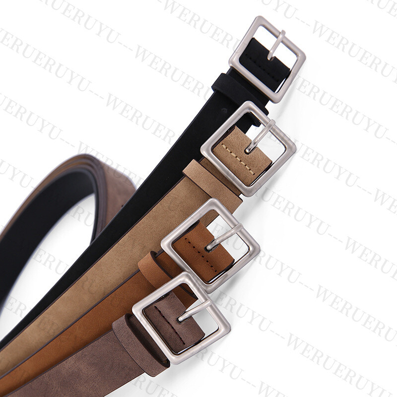 Harajuku PU ādas jostas sievietēm kovboju bikses aksesuāri korejiešu modes sievietēm eleganti vintage Y2k jostas sprādzes studentam