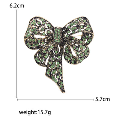 Dzirkstošās Rhinestone loku saktas sievietēm Unisex banketu ballītei mugursoma Dāvanas rotaslietas aksesuāri