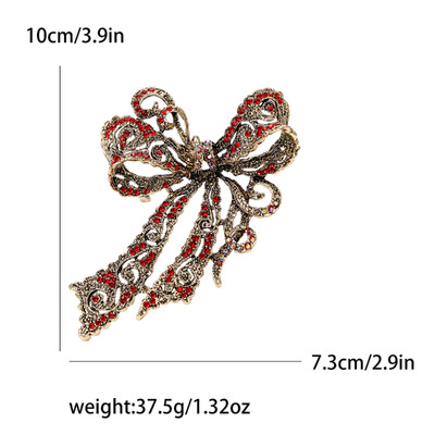 Dzirkstošās Rhinestone loku saktas sievietēm Unisex banketu ballītei mugursoma Dāvanas rotaslietas aksesuāri