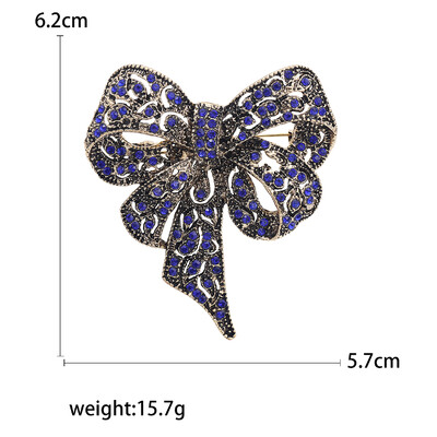 Dzirkstošās Rhinestone loku saktas sievietēm Unisex banketu ballītei mugursoma Dāvanas rotaslietas aksesuāri