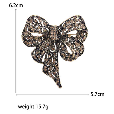 Dzirkstošās Rhinestone loku saktas sievietēm Unisex banketu ballītei mugursoma Dāvanas rotaslietas aksesuāri