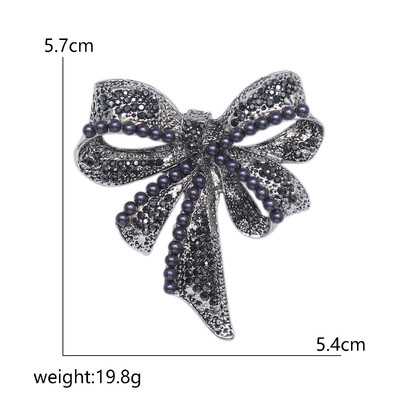 Dzirkstošās Rhinestone loku saktas sievietēm Unisex banketu ballītei mugursoma Dāvanas rotaslietas aksesuāri