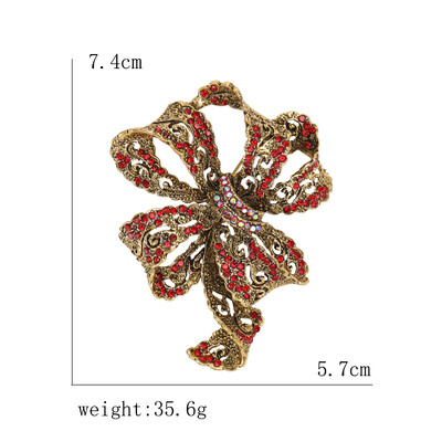 Dzirkstošās Rhinestone loku saktas sievietēm Unisex banketu ballītei mugursoma Dāvanas rotaslietas aksesuāri