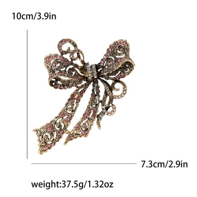 Dzirkstošās Rhinestone loku saktas sievietēm Unisex banketu ballītei mugursoma Dāvanas rotaslietas aksesuāri