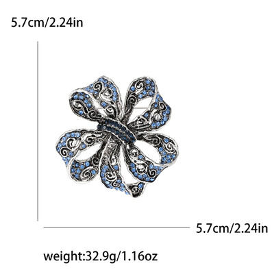 Dzirkstošās Rhinestone loku saktas sievietēm Unisex banketu ballītei mugursoma Dāvanas rotaslietas aksesuāri