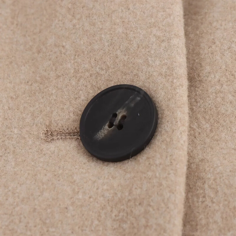 2024. gada rudens/ziema Jauns produkts Sieviešu apģērbu stils Vienkāršs, mīksts apkakle ar garām piedurknēm ikdienas mētelis