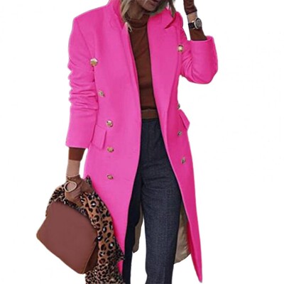 Vilnas mētelis Modes vilnas mētelis sieviešu vienkrāsains, pieguļošs, garš, silts vilnas sieviešu jaka, nolaižama apkakle, ikdienas virsdrēbes