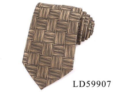 Nove prugaste kravate smeđe boje za muškarce Žene Muška kravata za zabavu Poslovna vjenčanja Kravate za odrasle Poklon za kumove