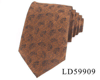 Nove prugaste kravate smeđe boje za muškarce Žene Muška kravata za zabavu Poslovna vjenčanja Kravate za odrasle Poklon za kumove