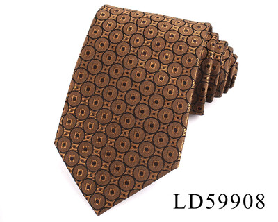 Nove prugaste kravate smeđe boje za muškarce Žene Muška kravata za zabavu Poslovna vjenčanja Kravate za odrasle Poklon za kumove