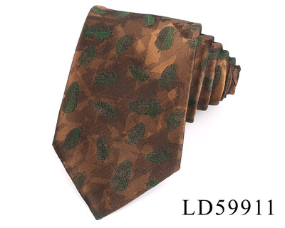 Nove prugaste kravate smeđe boje za muškarce Žene Muška kravata za zabavu Poslovna vjenčanja Kravate za odrasle Poklon za kumove