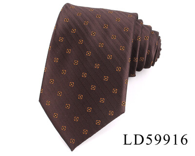 Nove prugaste kravate smeđe boje za muškarce Žene Muška kravata za zabavu Poslovna vjenčanja Kravate za odrasle Poklon za kumove