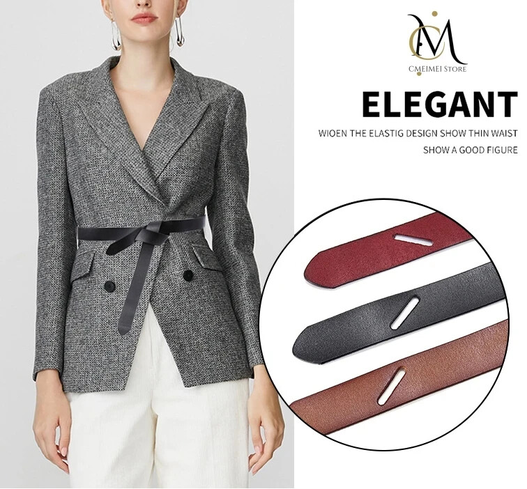 Sieviešu govs ādas josta, mīksta īstas ādas mezglota siksniņu kleita aksesuāri gotikas retro greznuma dizaineru jostas korsete sievietēm