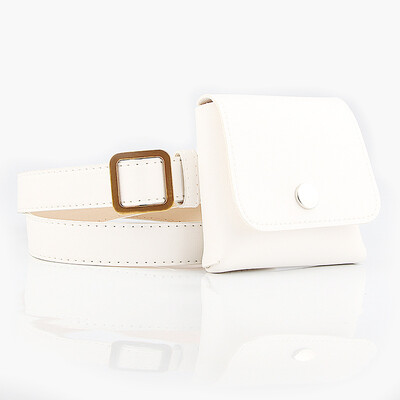 Cool ženski PU remen s torbom Kožna torba oko struka Modni ženski prsten čiste boje Messenger Pojasevi za ramena i prsa Veleprodaja Dropship