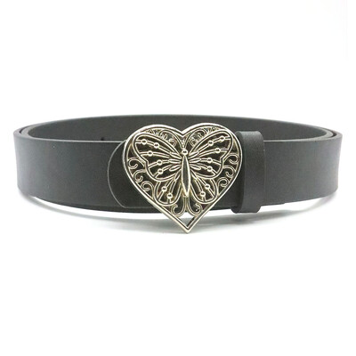 2024 Sieviešu Y2k Josta Gothic Retro sirds tauriņš mīlestības sprādze PU jostas modes brīvā laika pavadīšanas piemērots ikdienas braucieniem Aksesuāri