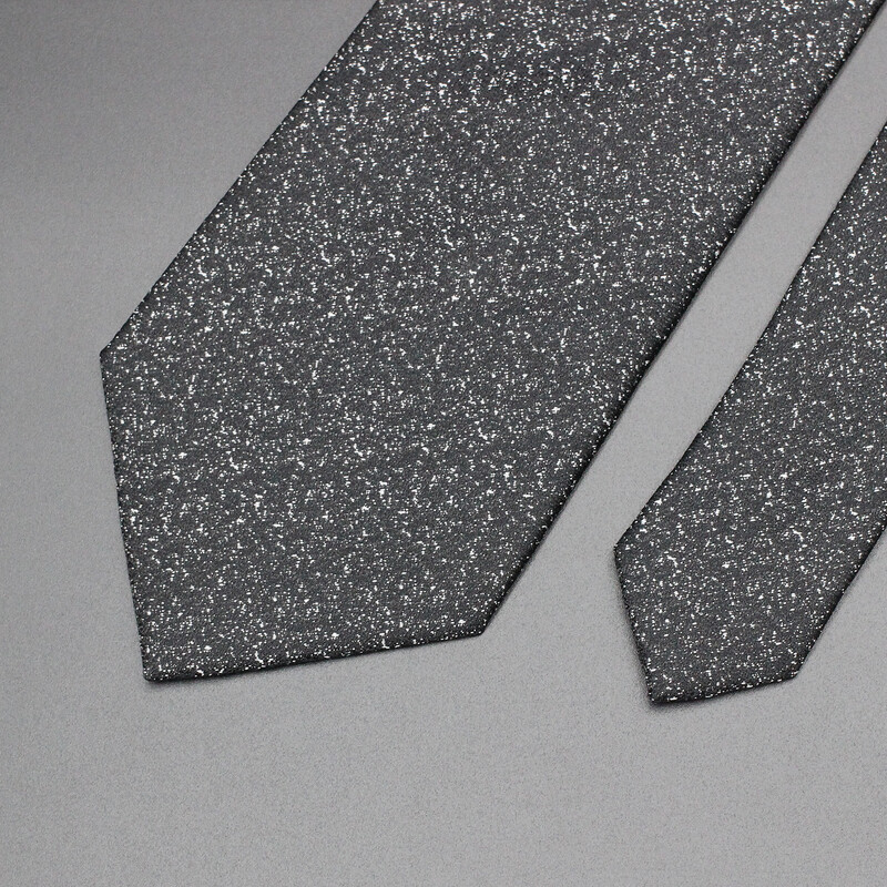 Luksuzna crna muška kravata od 8 cm, poliesterska kravata za muškarce, jednobojna jacquard kravata s paisley prugama, poslovna zabava Corbatas