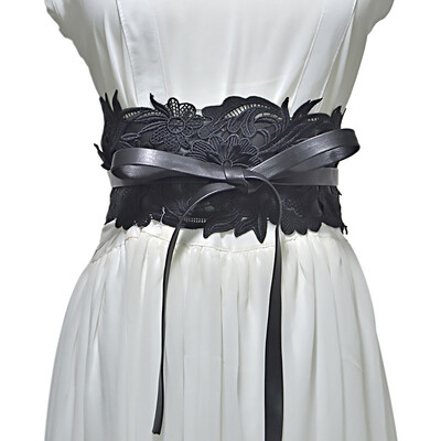 ZLY 2022 jauna modes sieviešu jostasvieta, grezna mežģīņu grebuma dekorācija, grezna ķermeņa vidukļa forma Eleganta josta, regulējama jostasvieta