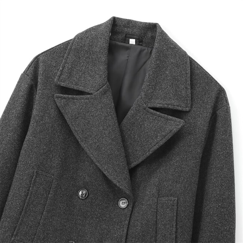 UNIZERA premium klases divrindu īss mētelis ar rudens un ziemas apkaklēm, sieviešu jaka ar garām piedurknēm.