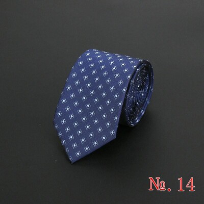 Нова модна раирана мъжка вратовръзка на каре Червено синьо сиво Класически вратовръзки Развлечение Бизнес сватба Висококачествена 6 см копринена вратовръзка
