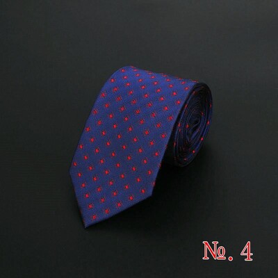 Нова модна раирана мъжка вратовръзка на каре Червено синьо сиво Класически вратовръзки Развлечение Бизнес сватба Висококачествена 6 см копринена вратовръзка