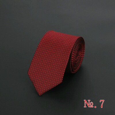 Нова модна раирана мъжка вратовръзка на каре Червено синьо сиво Класически вратовръзки Развлечение Бизнес сватба Висококачествена 6 см копринена вратовръзка