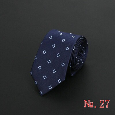 Нова модна раирана мъжка вратовръзка на каре Червено синьо сиво Класически вратовръзки Развлечение Бизнес сватба Висококачествена 6 см копринена вратовръзка