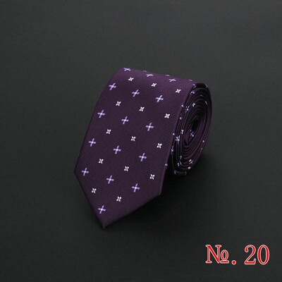 Нова модна раирана мъжка вратовръзка на каре Червено синьо сиво Класически вратовръзки Развлечение Бизнес сватба Висококачествена 6 см копринена вратовръзка