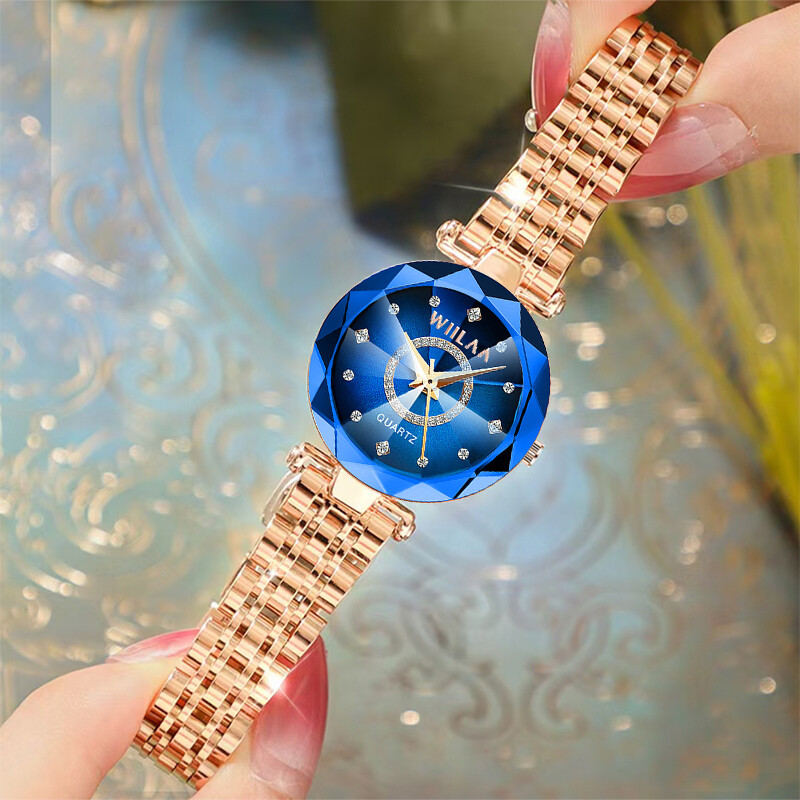 Női karkötős órák, rozsdamentes acél szíj, elegáns gyémánt számlapú női karóra, kristálytiszta, kiváló márkájú luxus 2025