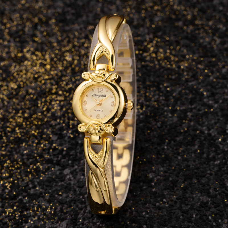 2023. gada modes zelta retro stila pulkstenis sievietēm, grezns, elegants kvarca pulkstenis, sieviešu raksts, rokassprādze, ikdienas rokas pulksteņi Reloj Mujer