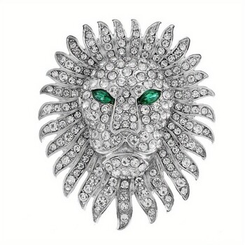 Εκλεκτές καρφίτσες Lion καρφίτσα Unisex Rhinestone Animal Party Καρφίτσες γραφείου υψηλής ποιότητας Καρφίτσες αξεσουάρ ρούχων