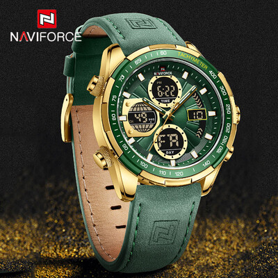 NAVIFORCE divatos katonai karórák férfiaknak luxus eredeti sport kronográf karóra vízálló kvarc karóra