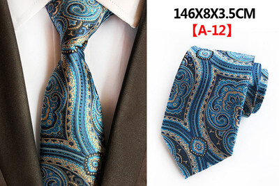 Modes vīriešu 8 cm formāla kaklasaite Bule Red Paisley ziedu žakarda kaklasaite sievietēm biznesa kāzu ballītei Gravata kaklasaites