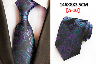 Modes vīriešu 8 cm formāla kaklasaite Bule Red Paisley ziedu žakarda kaklasaite sievietēm biznesa kāzu ballītei Gravata kaklasaites