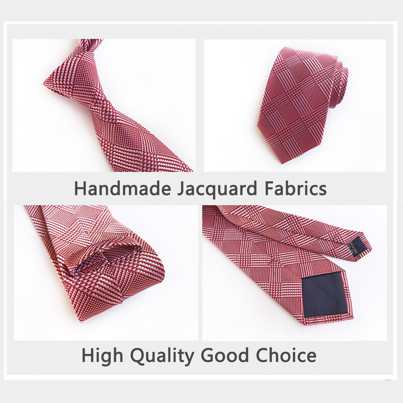 Modes vīriešu 8 cm formāla kaklasaite Bule Red Paisley ziedu žakarda kaklasaite sievietēm biznesa kāzu ballītei Gravata kaklasaites