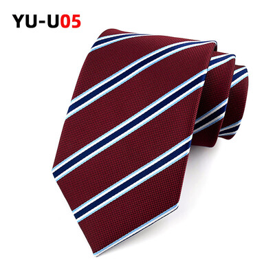 Jauns 8CM Corbatas Profesionālās kleitas kaklasaites Svītrains biznesa modes krekls vīriešu kaklasaite