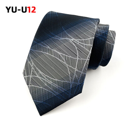 Jauns 8CM Corbatas Profesionālās kleitas kaklasaites Svītrains biznesa modes krekls vīriešu kaklasaite