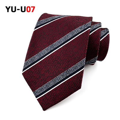 Jauns 8CM Corbatas Profesionālās kleitas kaklasaites Svītrains biznesa modes krekls vīriešu kaklasaite