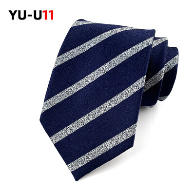 Jauns 8CM Corbatas Profesionālās kleitas kaklasaites Svītrains biznesa modes krekls vīriešu kaklasaite