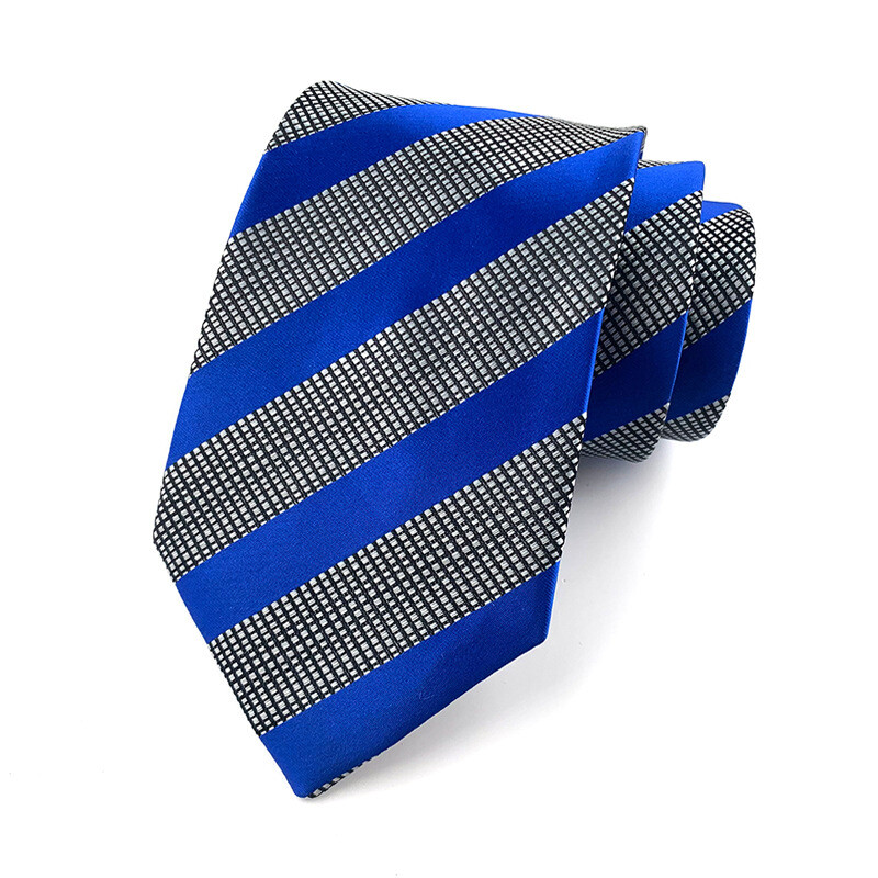 Jauns 8CM Corbatas Profesionālās kleitas kaklasaites Svītrains biznesa modes krekls vīriešu kaklasaite