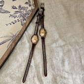 1 vnt senovinis laisvalaikio elegantiškas moteriškas kavos rudos spalvos odinis laikrodis su madingu statinės formos laikrodžio ciferblatu su kalnų krištolo dekoru