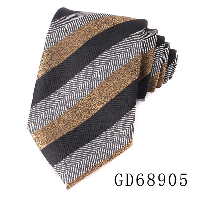 Vīriešu modes plata, slīpa svītra, ar rokām sasieta kaklasaite, svītraina žakarda kaklasaites līgavainim, ideāli piemērota biznesam, kāzu banketam