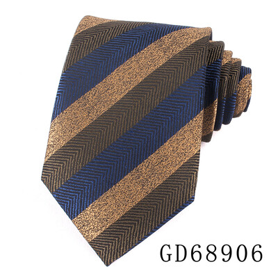 Vīriešu modes plata, slīpa svītra, ar rokām sasieta kaklasaite, svītraina žakarda kaklasaites līgavainim, ideāli piemērota biznesam, kāzu banketam