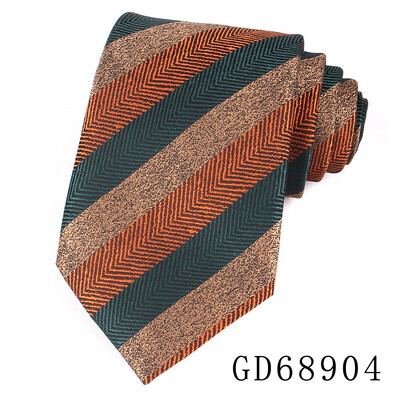 Vīriešu modes plata, slīpa svītra, ar rokām sasieta kaklasaite, svītraina žakarda kaklasaites līgavainim, ideāli piemērota biznesam, kāzu banketam