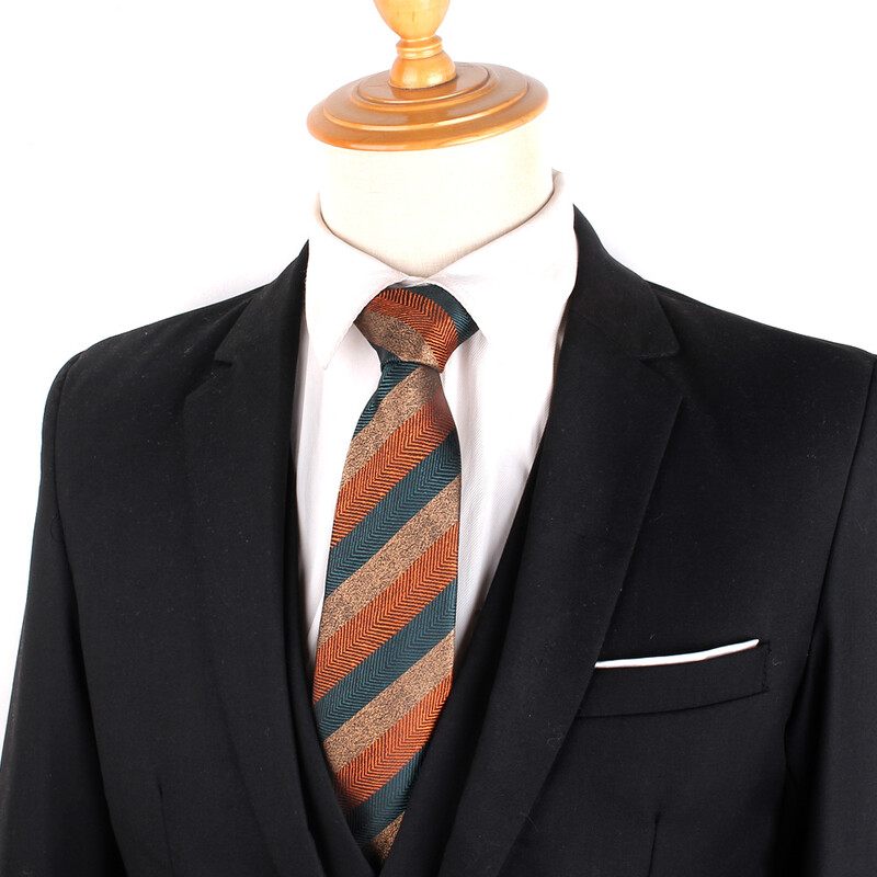 Vīriešu modes plata, slīpa svītra, ar rokām sasieta kaklasaite, svītraina žakarda kaklasaites līgavainim, ideāli piemērota biznesam, kāzu banketam