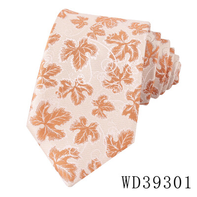 Vīriešu biznesa Paisley ziedu raksta kāzu poliestera kaklasaites klasiskās austās formālas uzvalka kaklasaites kāzām