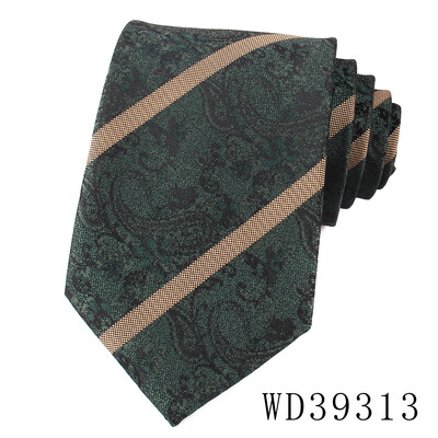 Vīriešu biznesa Paisley ziedu raksta kāzu poliestera kaklasaites klasiskās austās formālas uzvalka kaklasaites kāzām