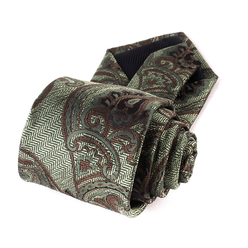 Vīriešu biznesa Paisley ziedu raksta kāzu poliestera kaklasaites klasiskās austās formālas uzvalka kaklasaites kāzām