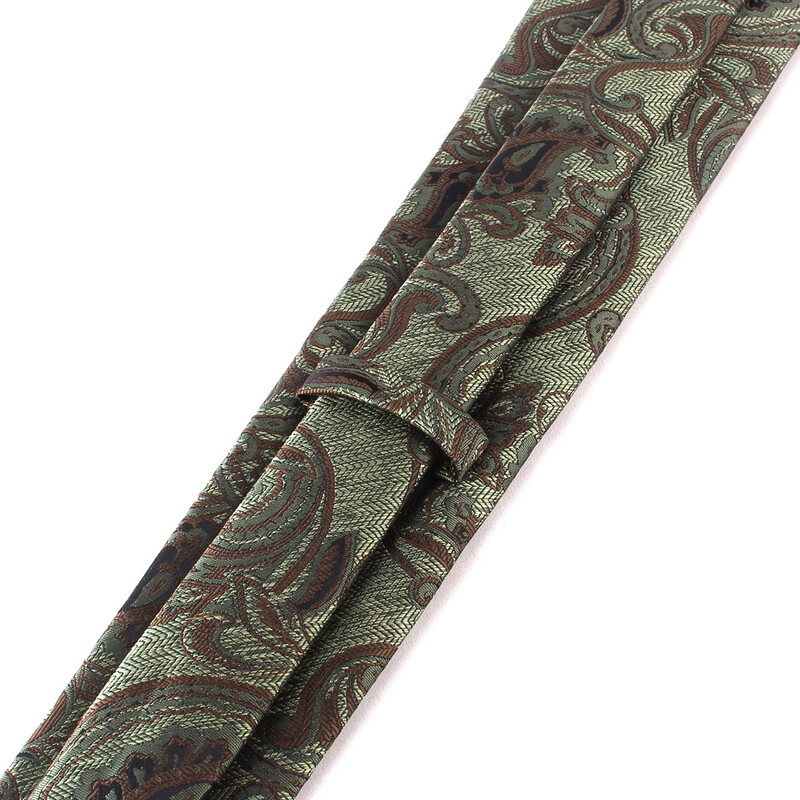 Vīriešu biznesa Paisley ziedu raksta kāzu poliestera kaklasaites klasiskās austās formālas uzvalka kaklasaites kāzām